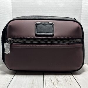 Tumi ALPHA BRAVO RESPONSE Split Travel Kit Dopp Kit - Oxblood / Black NWOT